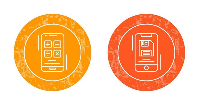 calculadora y apoyo archivo icono vector