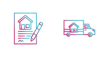 Contract and Delivery Icon vector