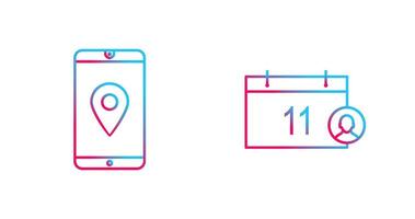 gps service and event management Icon vector