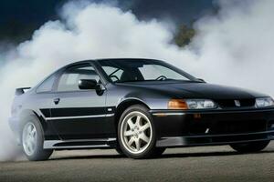 Sport car Honda Prelude JDM. AI Generative Pro Photo