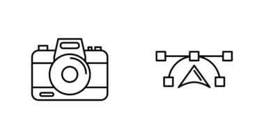 Camera and Vectors Icon