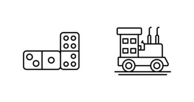 Domino and Toy Icon vector