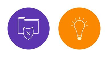 vulnerable folders and innovatives idea Icon vector