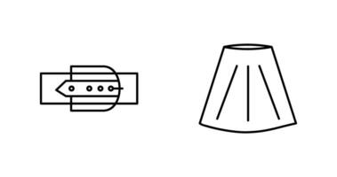 Skirt and Belt Icon vector