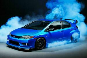 Sport car JDM Honda Civic Mugen RR. AI Generative Pro Photo