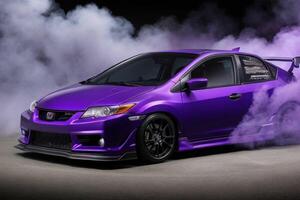 Sport car JDM Honda Civic Mugen RR. AI Generative Pro Photo