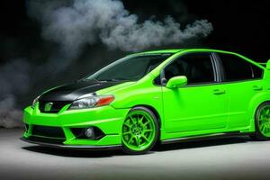 Sport car JDM Honda Civic Mugen RR. AI Generative Pro Photo