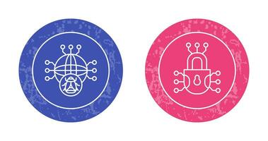 Global Malware and Cyber defence Icon vector
