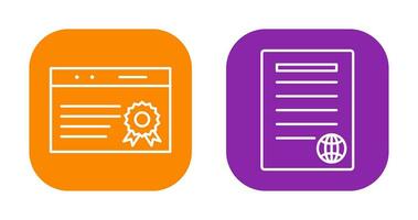 quality assurance and press release Icon vector