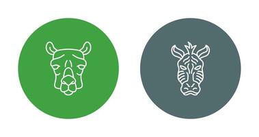 Camel and Zebra Icon vector