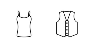 Ladies Vest and safety Icon vector
