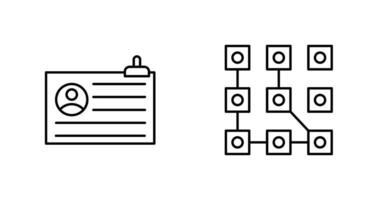 Account and Pattern Icon vector