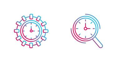 Direction and Magnifier Icon vector