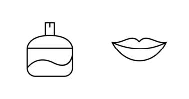 Fragrance and Lips Icon vector