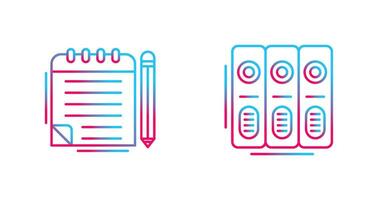 Notepad and Document Icon vector