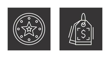 Recommended and Price Tag Icon vector