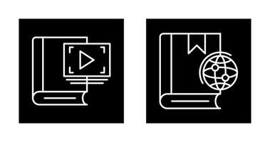 Video Recorder and Globel Icon vector