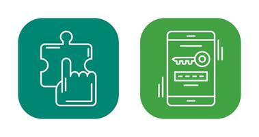 Quick Selection and One Time Password Icon vector
