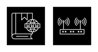 Website and Wireless Icon vector