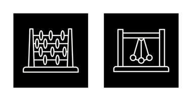 Abacus and Pendulum Icon vector