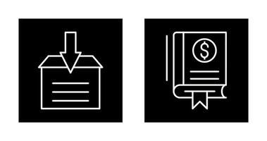 Finance and Archive Icon vector