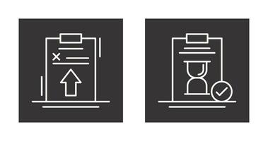 Upload and Hourglass Icon vector