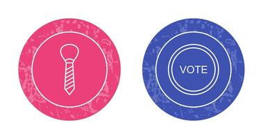 Tie and Vote Link Icon vector