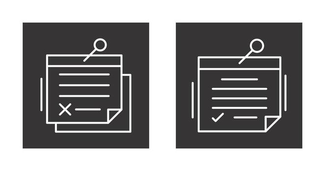 Note and Note Icon vector