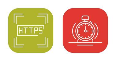 https y alarma icono vector