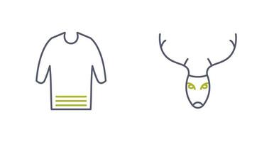 Casual Shirt and Animal Icon vector