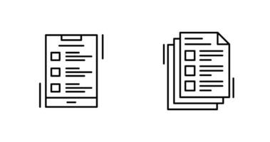 List and Notes Icon Icon vector