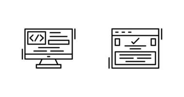 Coding and Complete Icon vector