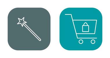 magic and shopping  Icon vector