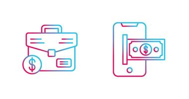 Suitcase and Smartphone Icon vector