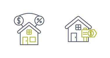 Mortgage and Sale Icon vector