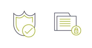 Protection and Data Security Icon vector