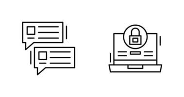 Lock and Project Consulting Icon vector