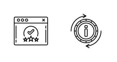 rating and refresh  Icon vector