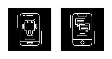 Android and Text Icon vector