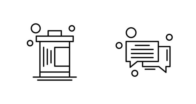 Delete and Message Bubble Icon vector