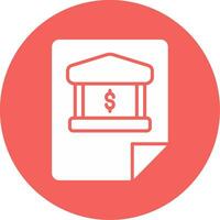 Bank Statement Vector Icon