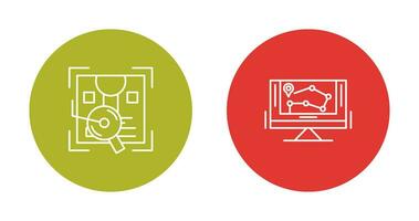 Order Tracking and Location Icon vector