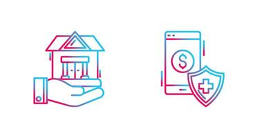 House and Smartphone Icon vector