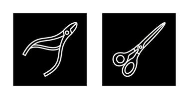 Nippers and Scissors Icon vector