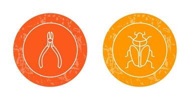 Cutter and Insect Icon vector