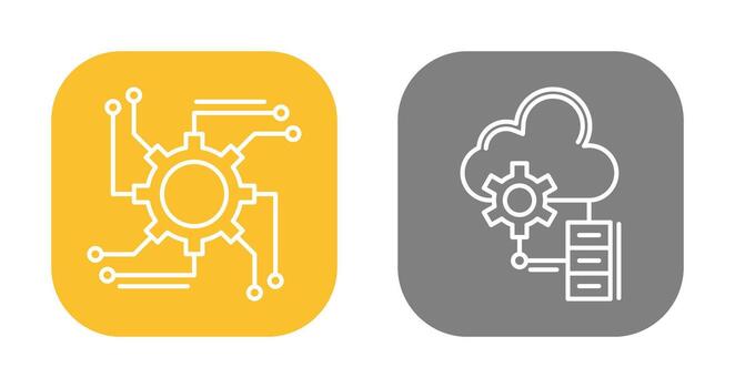 Automation and Big Data Icon vector