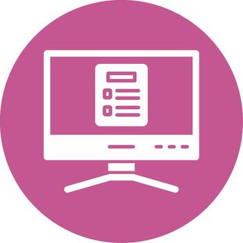 icono de vector de computadora