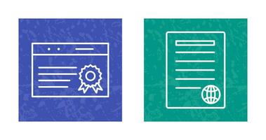 quality assurance and press release Icon vector