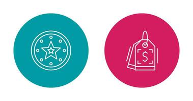 Recommended and Price Tag Icon vector