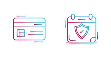 Credit Card and Period Time Icon vector